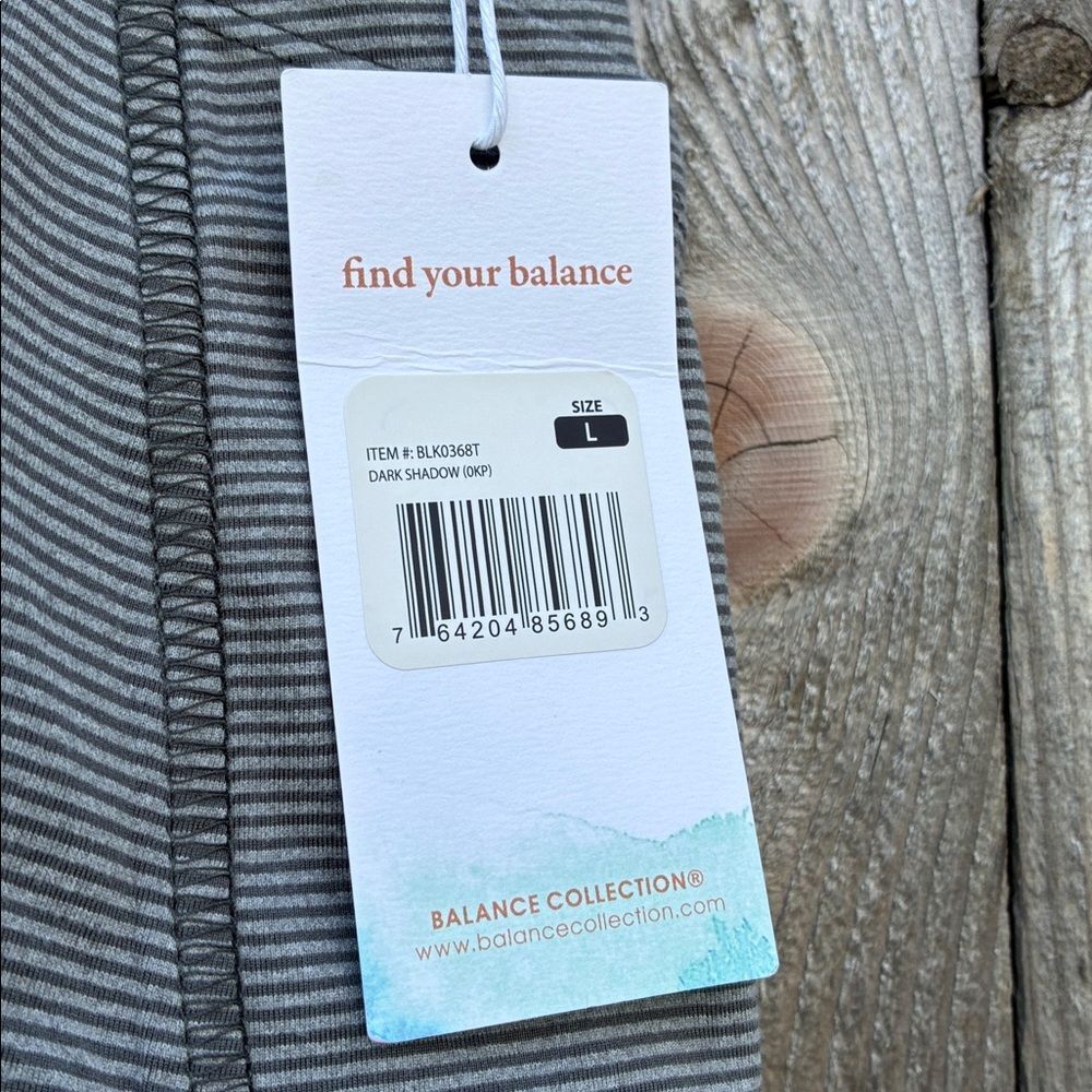 Balance Collection Gray Striped Mini Skort - Picture 3 of 7